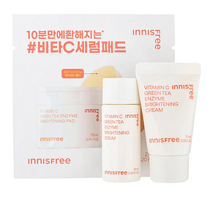 INNISFREE VitaminCGreenTeaEnzymeBrighteningTrioKit